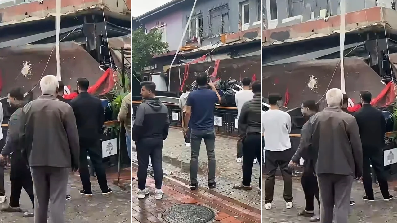 Barstreet en tidlig morgen i Alanya